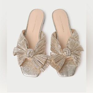 Loeffler‎ Randall Daphne Pleated Now Sandals NWOB SZ 5